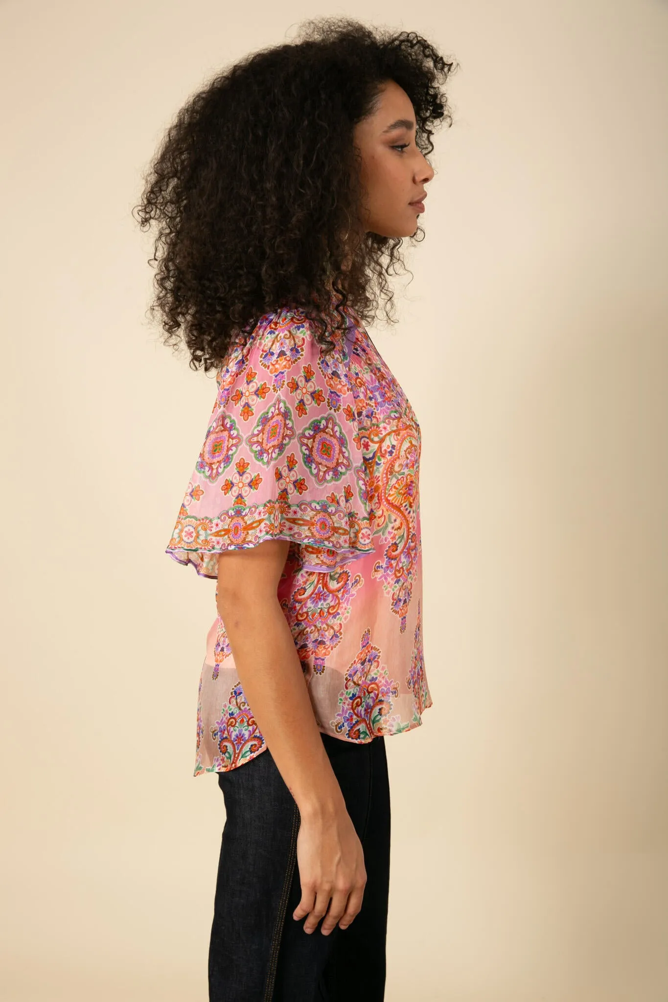 Adriana Blouse - Pink