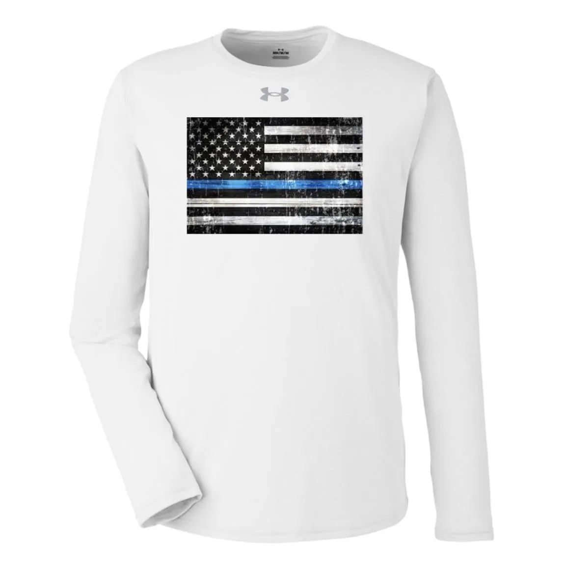 American Flag -- Police -- Under Armour Team Tech Long Sleeve Tee