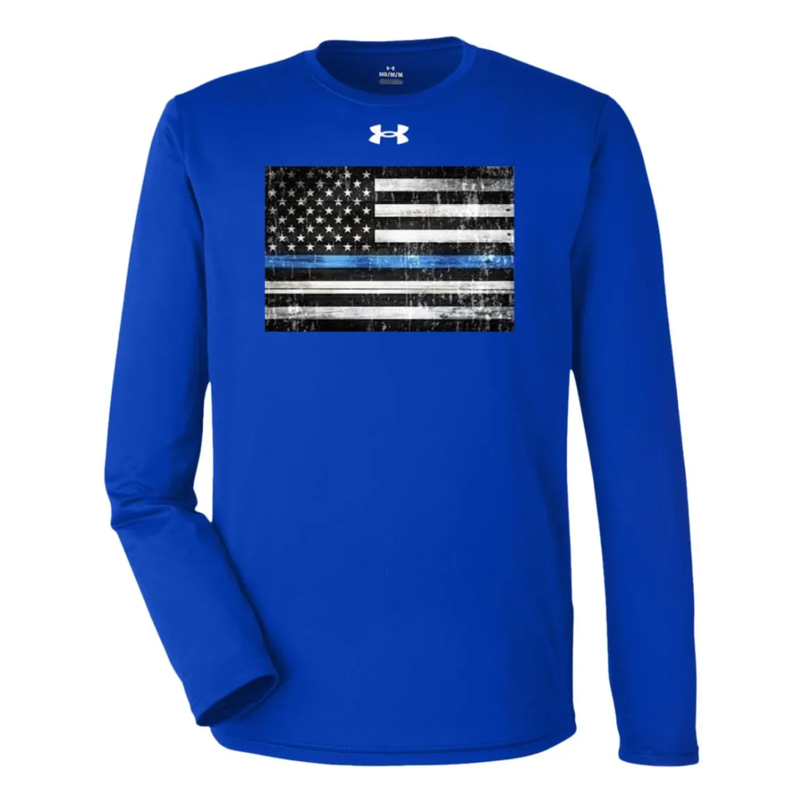 American Flag -- Police -- Under Armour Team Tech Long Sleeve Tee