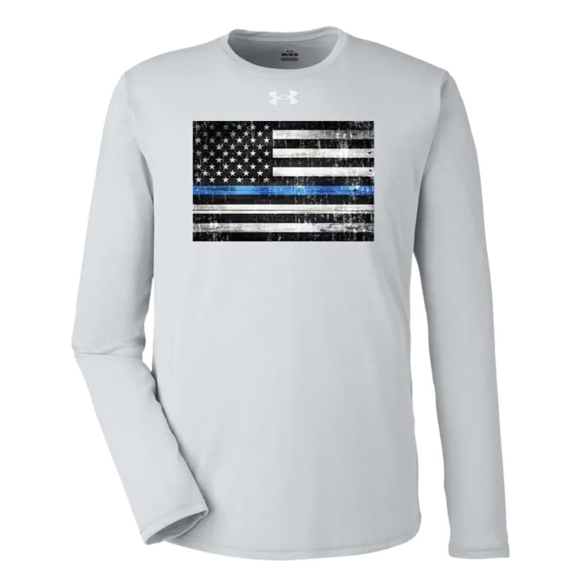 American Flag -- Police -- Under Armour Team Tech Long Sleeve Tee