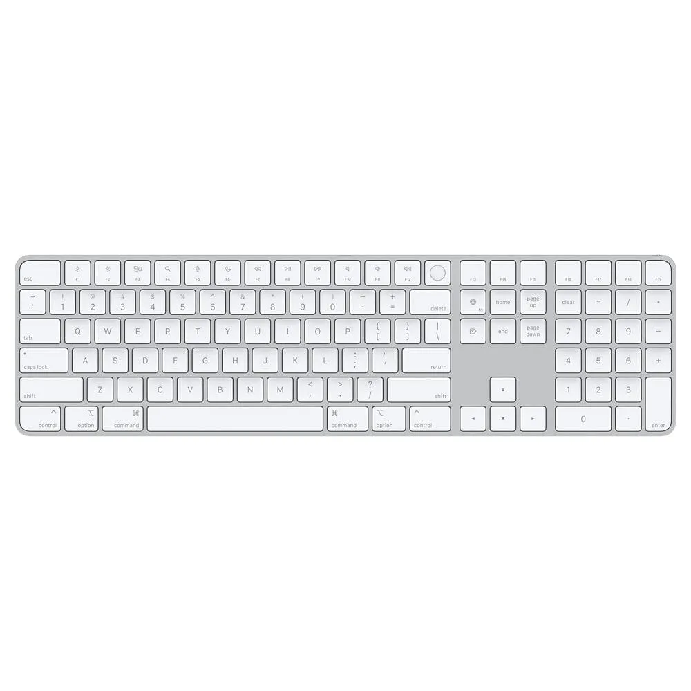 Apple Magic Keyboard with Touch ID and Numeric Keypad - US English - White Keys