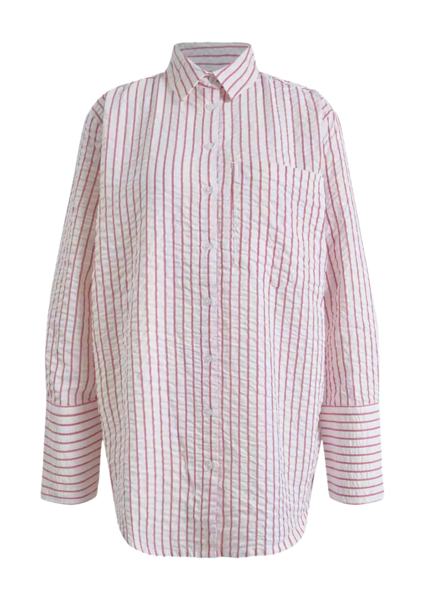 Bibi Crepe Shirt - Berry