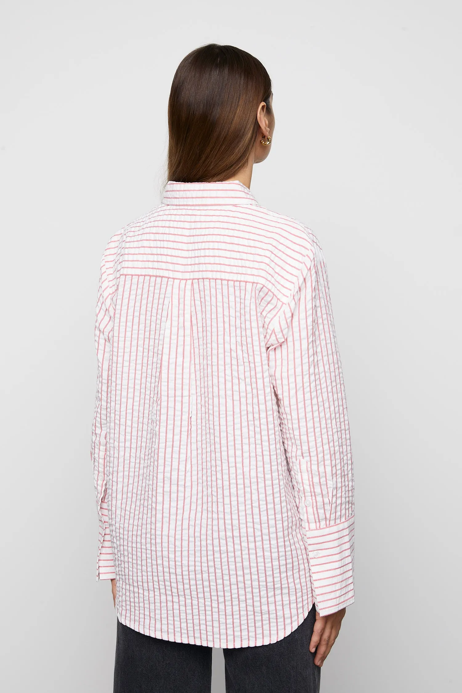 Bibi Crepe Shirt - Berry