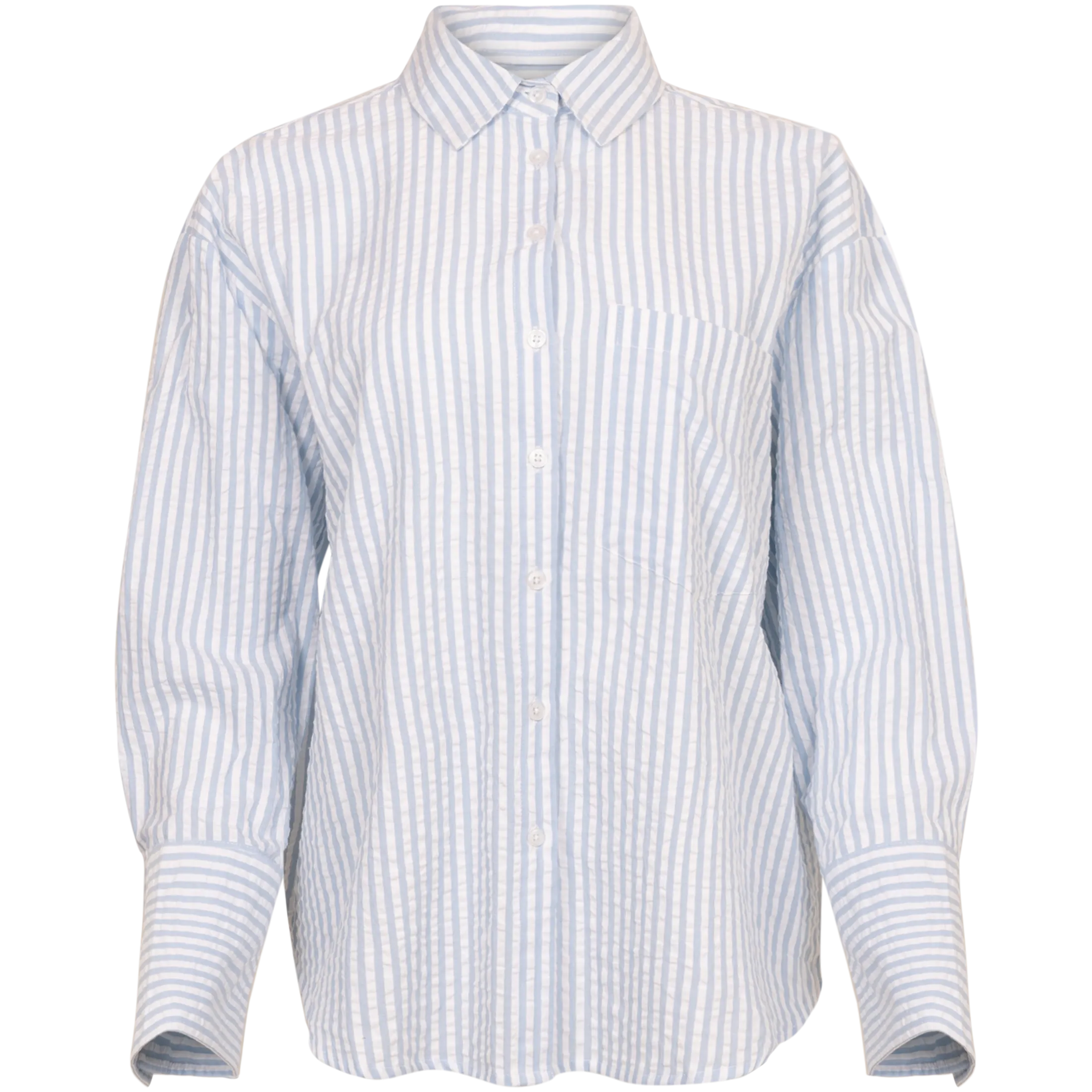 Bibi Crepe Shirt - Soft Blue