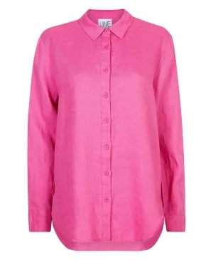 Drew Linenshirt - Strong Pink