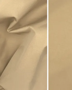 Italian Solid Khaki Cotton Polyester Stretch Twill Fabric 58W