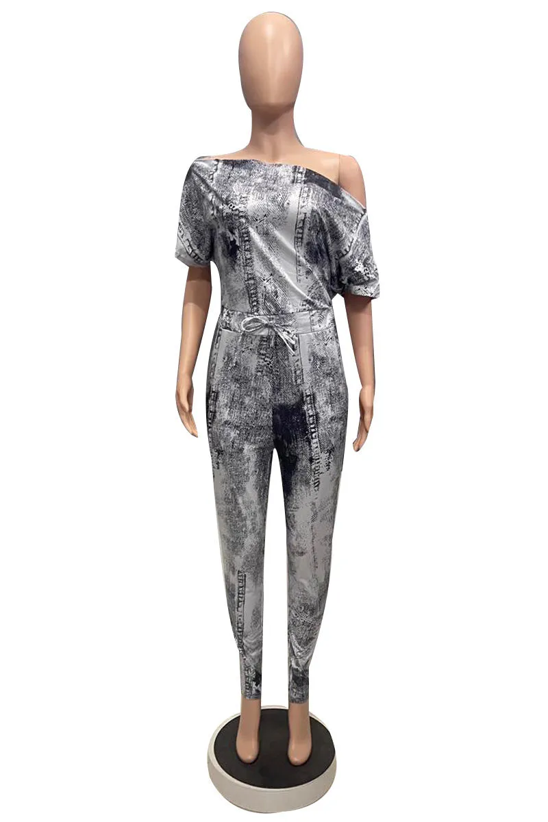 JD317 Graphic Casual Jumpsuits