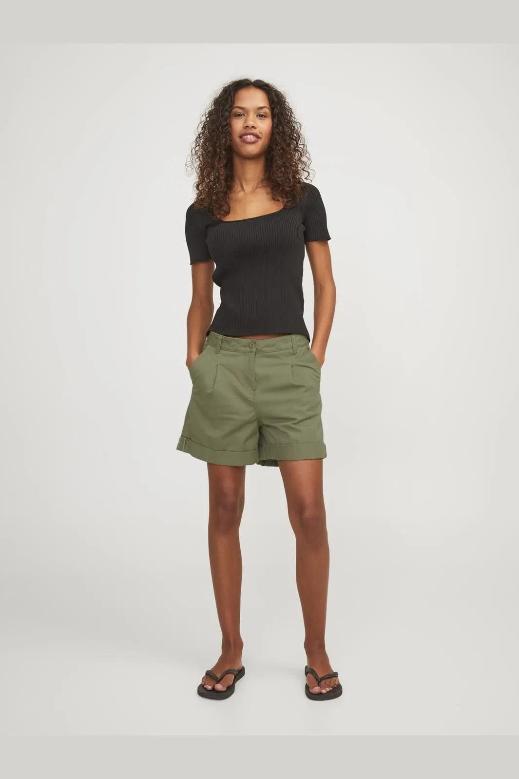 Jjxx - Jxmaddy Rlx Ctn Shorts Sn - 4453486 Aloe