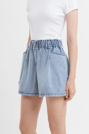 Light Blue Denim Shorts