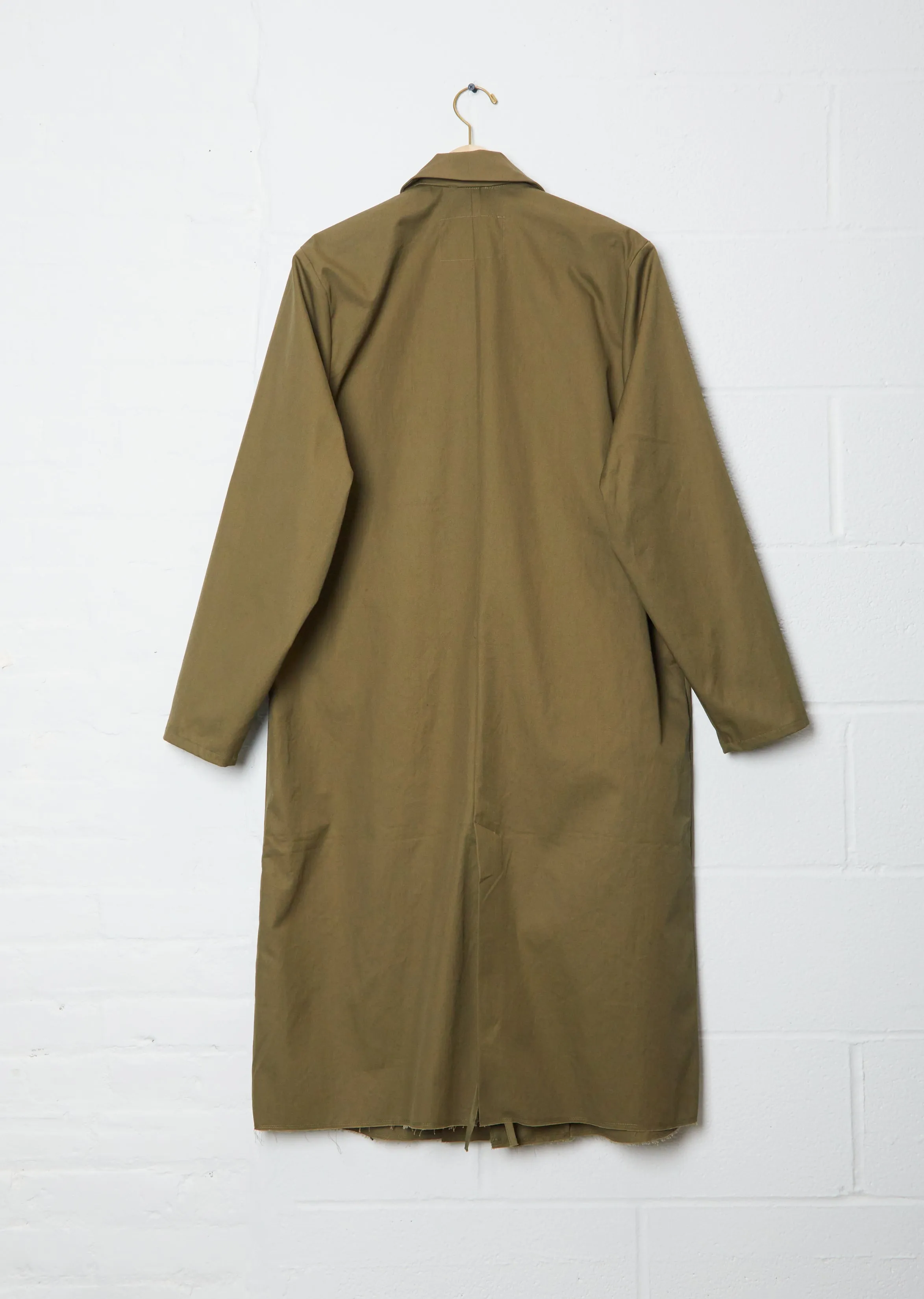 Long Cotton Twill Coat