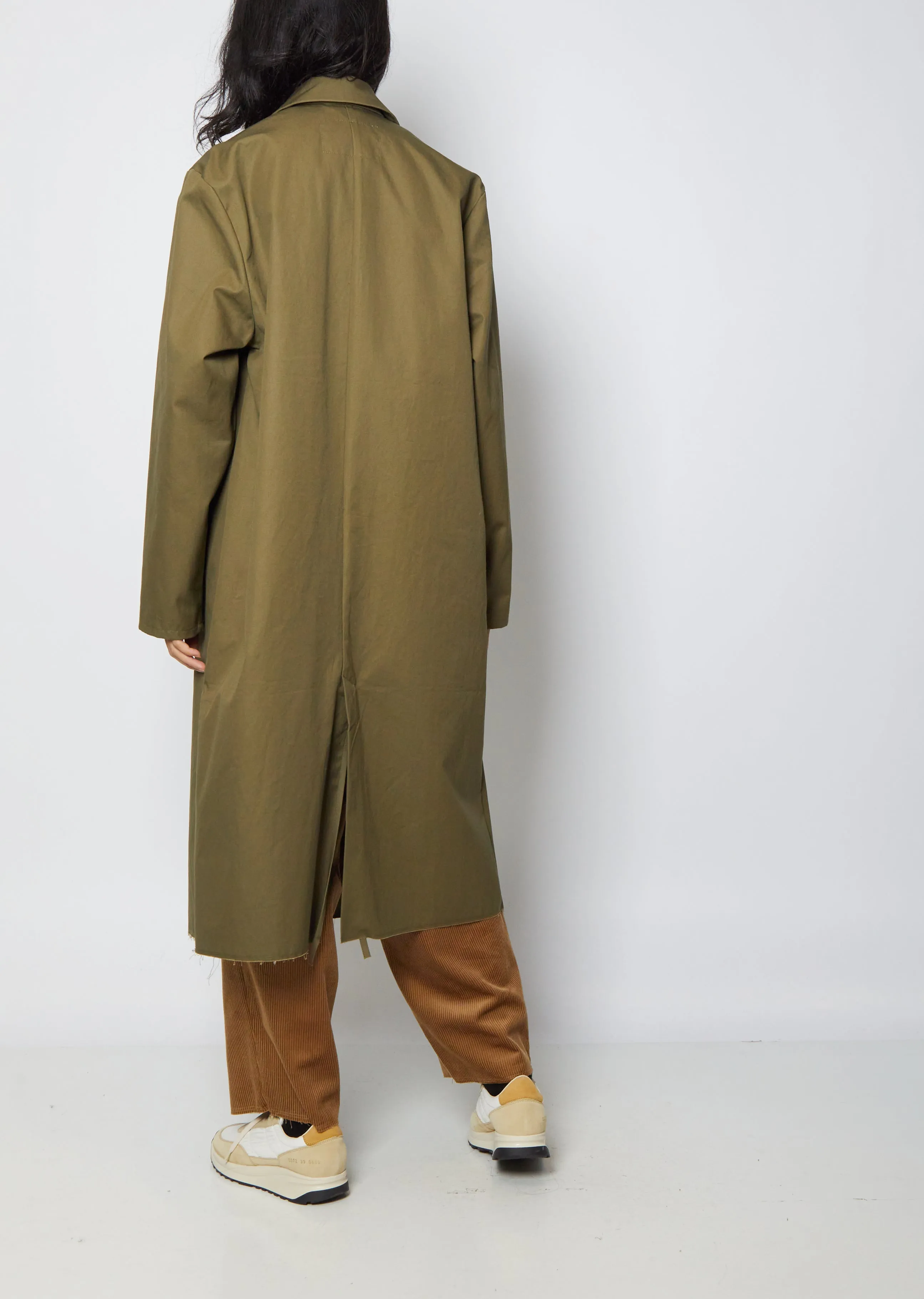 Long Cotton Twill Coat