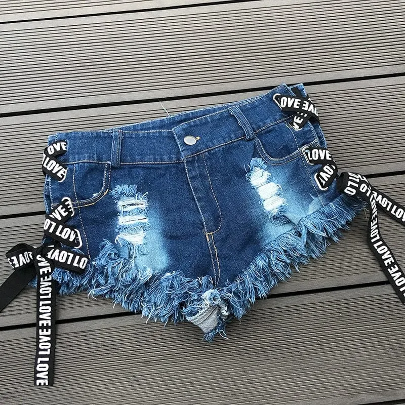 Miss Perfect Low Waist Denim Shorts