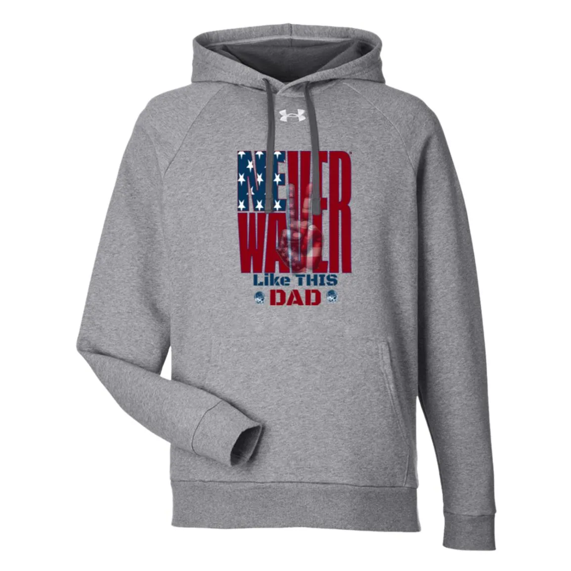 Never Waver Like This Dad Peace American Flag 1379757 Under Armour Mens Rival Fleece Hoodie