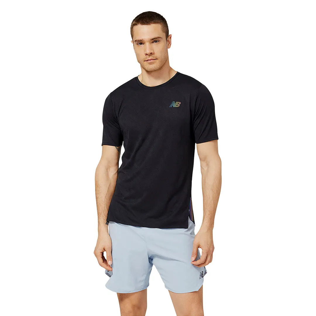 New Balance - Men's Q Speed Jacquard Short Sleeve T-Shirt (MT23281 BK)