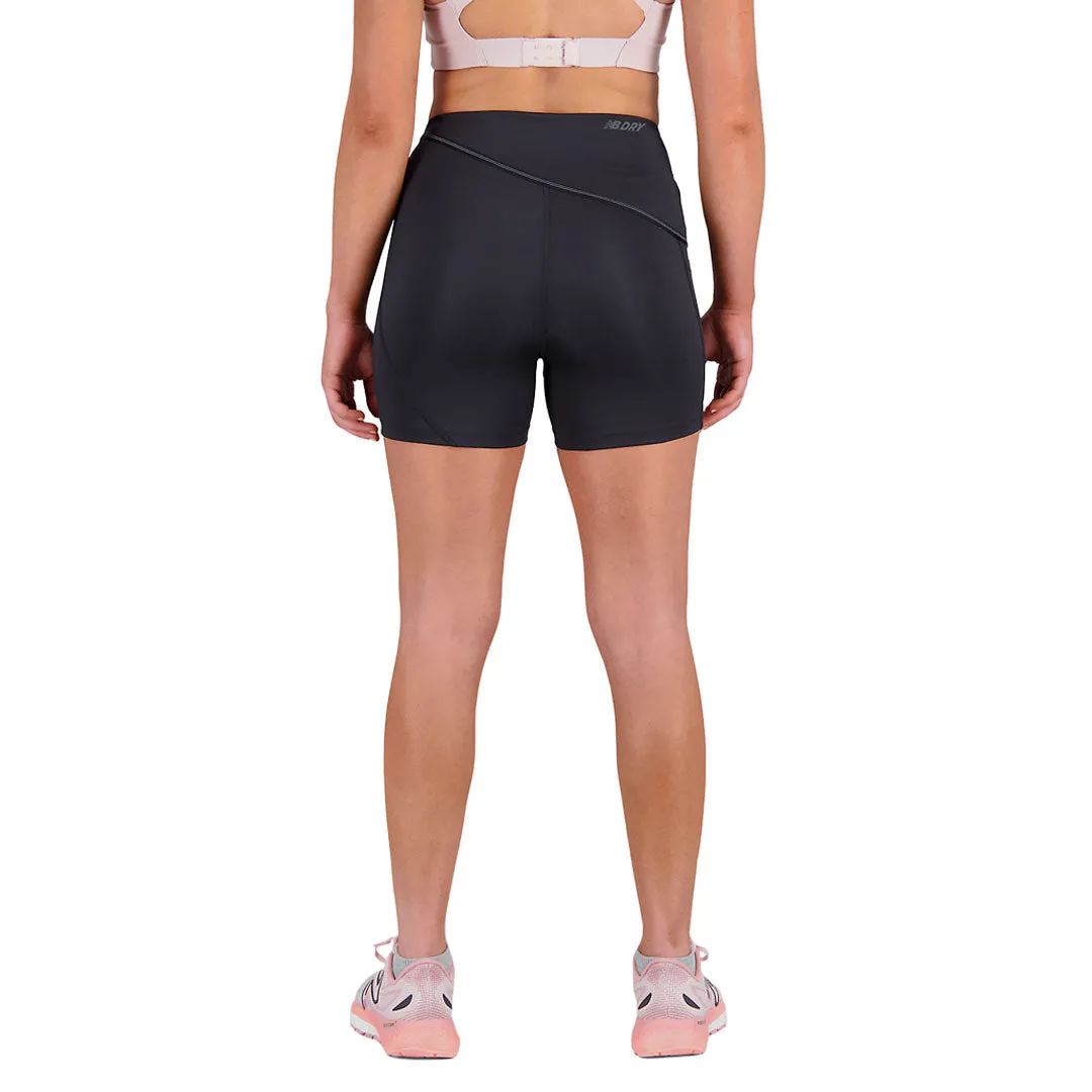 New Balance - Women's Q Speed Shape Shield 4" Shorts (WS31289 BK)