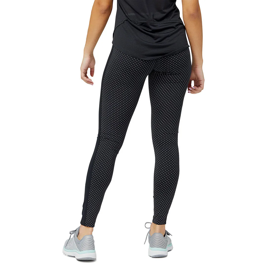 New Balance - Women's Reflective Print Accelerate Tights (WP23235 BK)