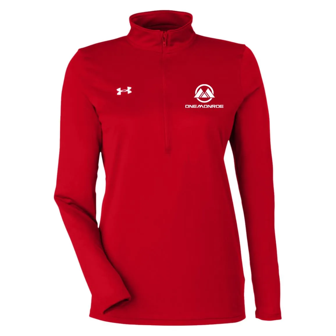 OneMonroe Logo-White-01 1376862 Under Armour Womens Team Tech Half Zip