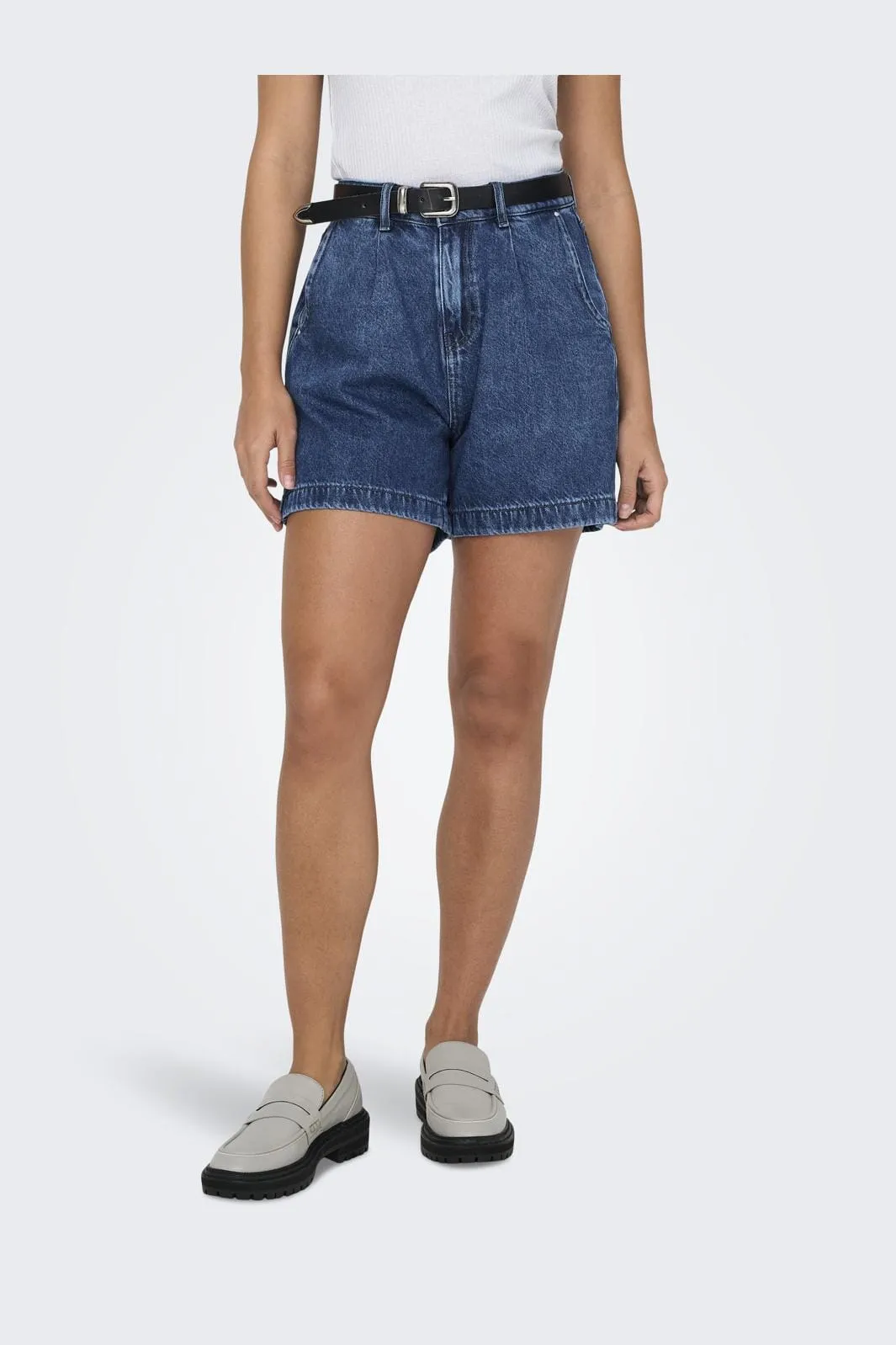 Only - Onlpetra Loose Shorts Azg - 4151103 Medium Blue Denim