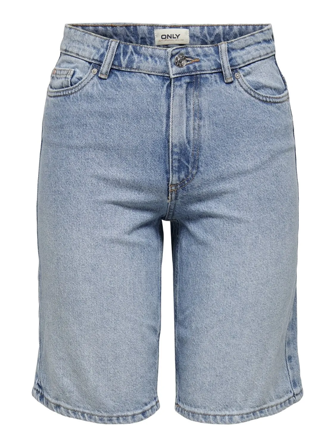 Only - Onlsonny hw wide dnm shorts - Light Blue Denim