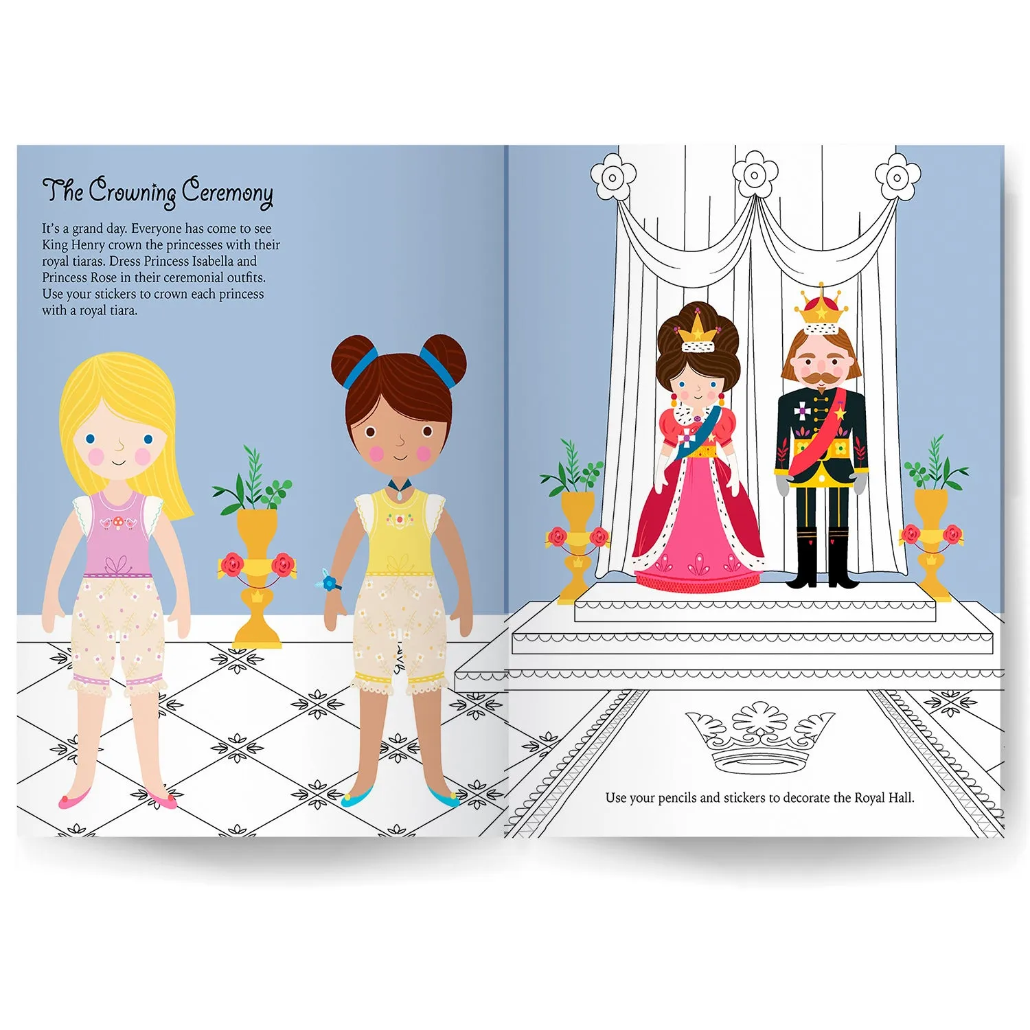 Sticker Dress-Up Book - Princesses | Create Your Own Sticker Outfits for these Princesses