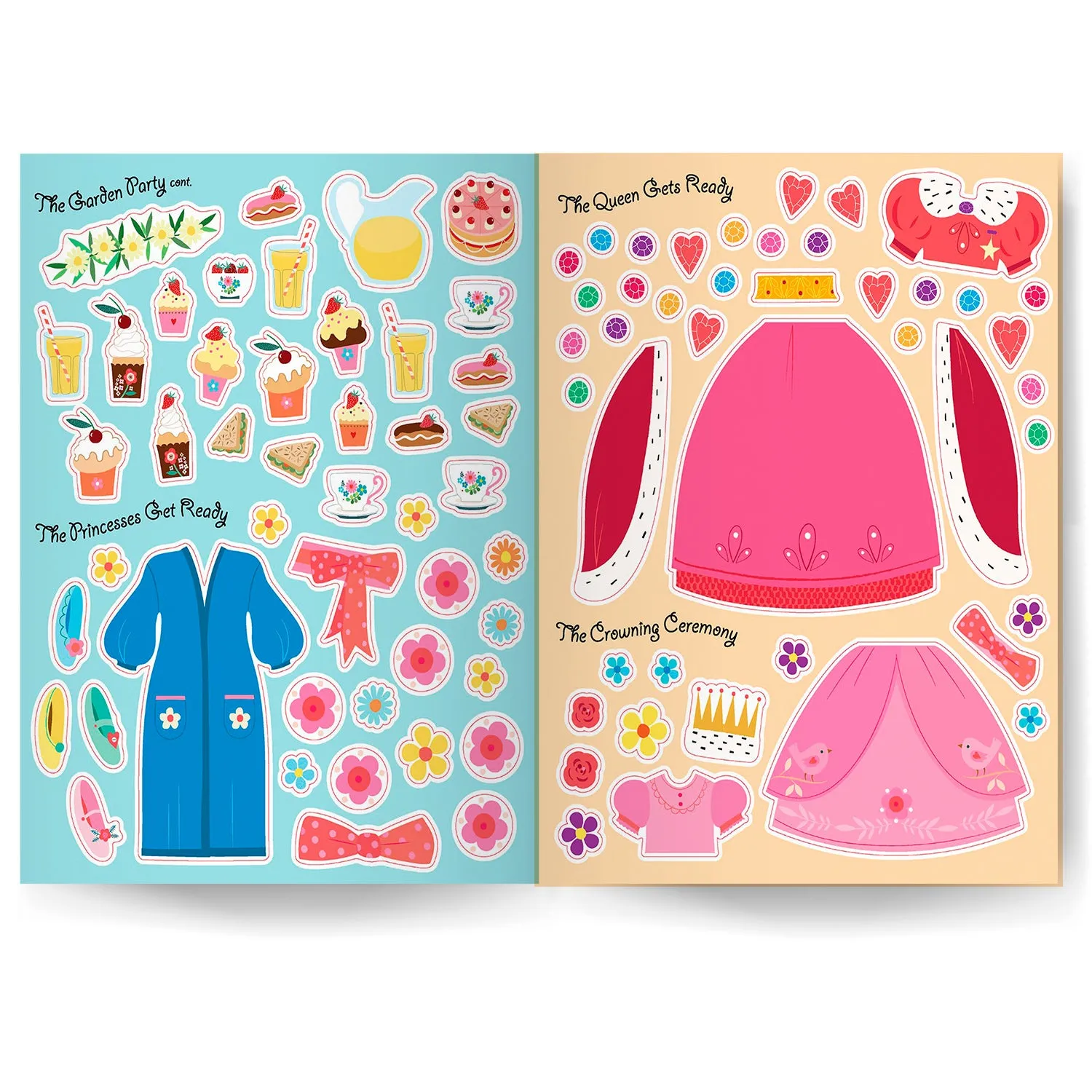 Sticker Dress-Up Book - Princesses | Create Your Own Sticker Outfits for these Princesses