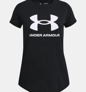 UNDER ARMOUR GIRLS UA SPORTSTYLE GRAPHIC SHORT SLEEVE TEE