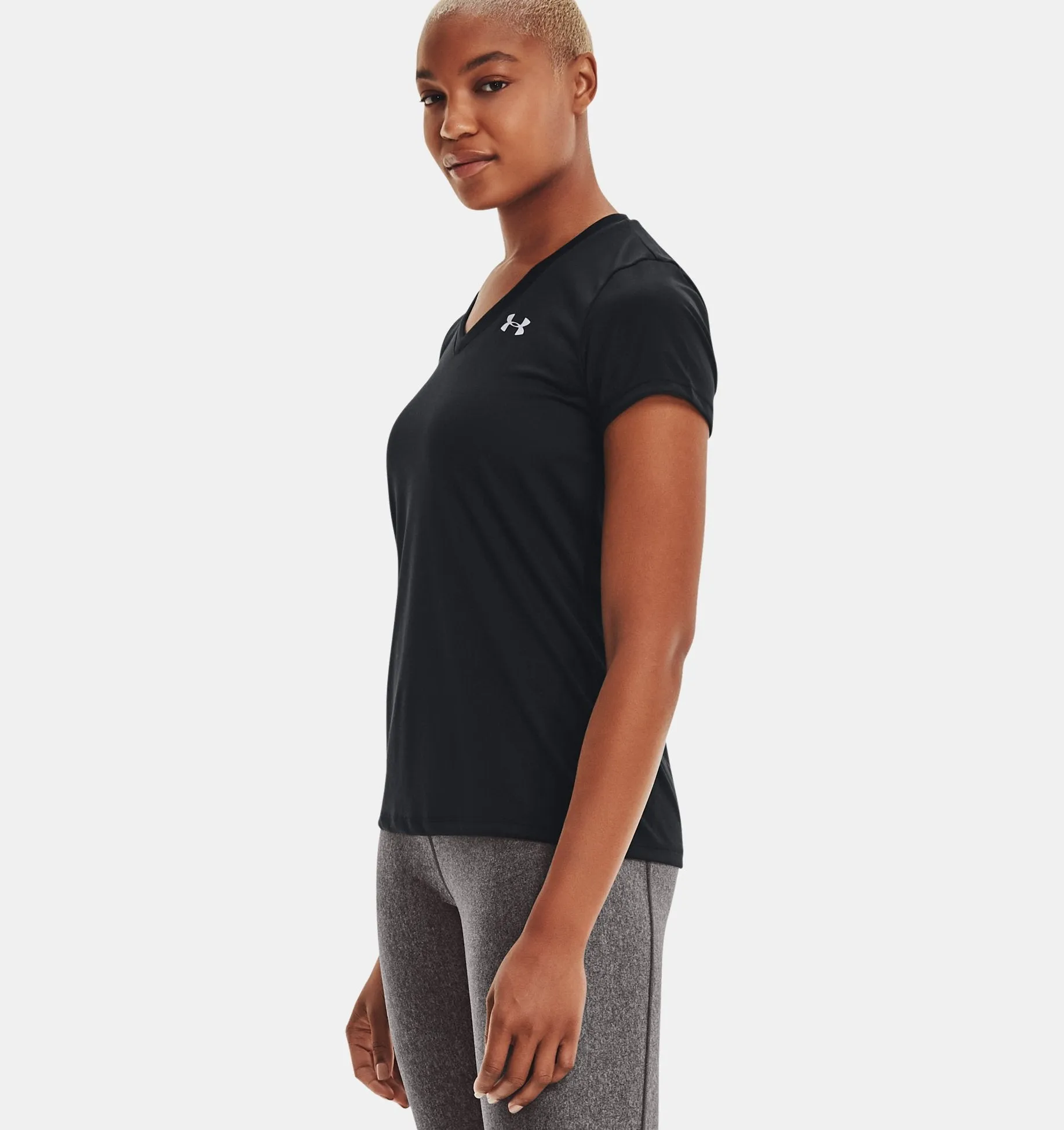 UNDER ARMOUR WOMEN'S UA TECH V-NECK