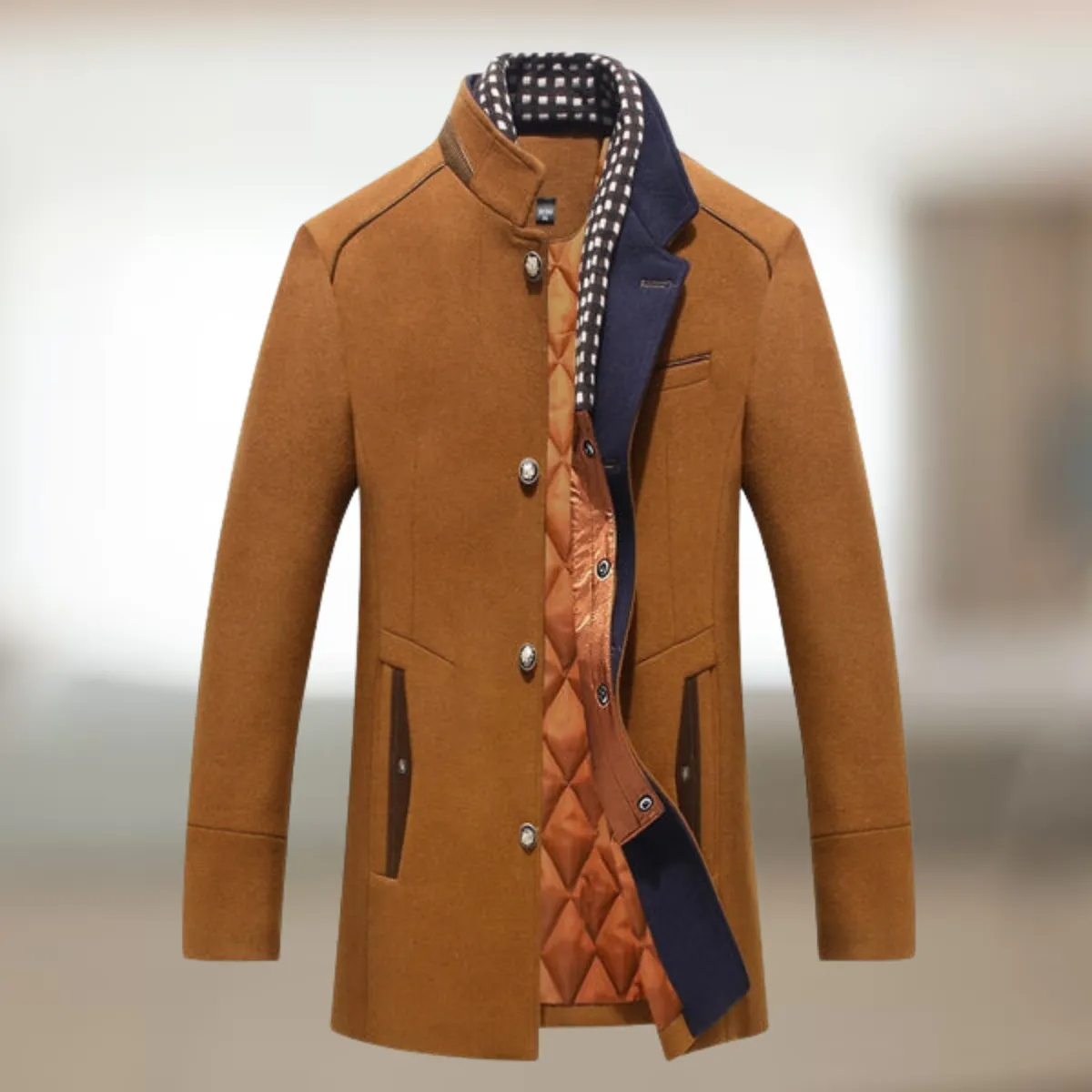 Wollen mix zakelijke casual kasjmier trenchcoats