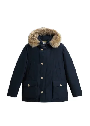 Woolrich Arctic Anorak Con Pelliccia Removibile Blu